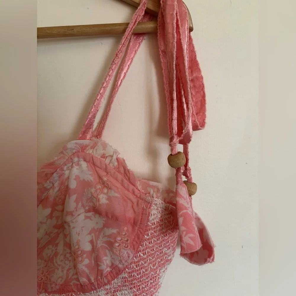 Love Shack Fancy Olani Mini Coral Romance Dress Size Small - Picture 7 of 10